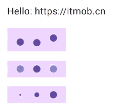 Jetpack Compose 用圆点动画实现无进度的正在加载进度条